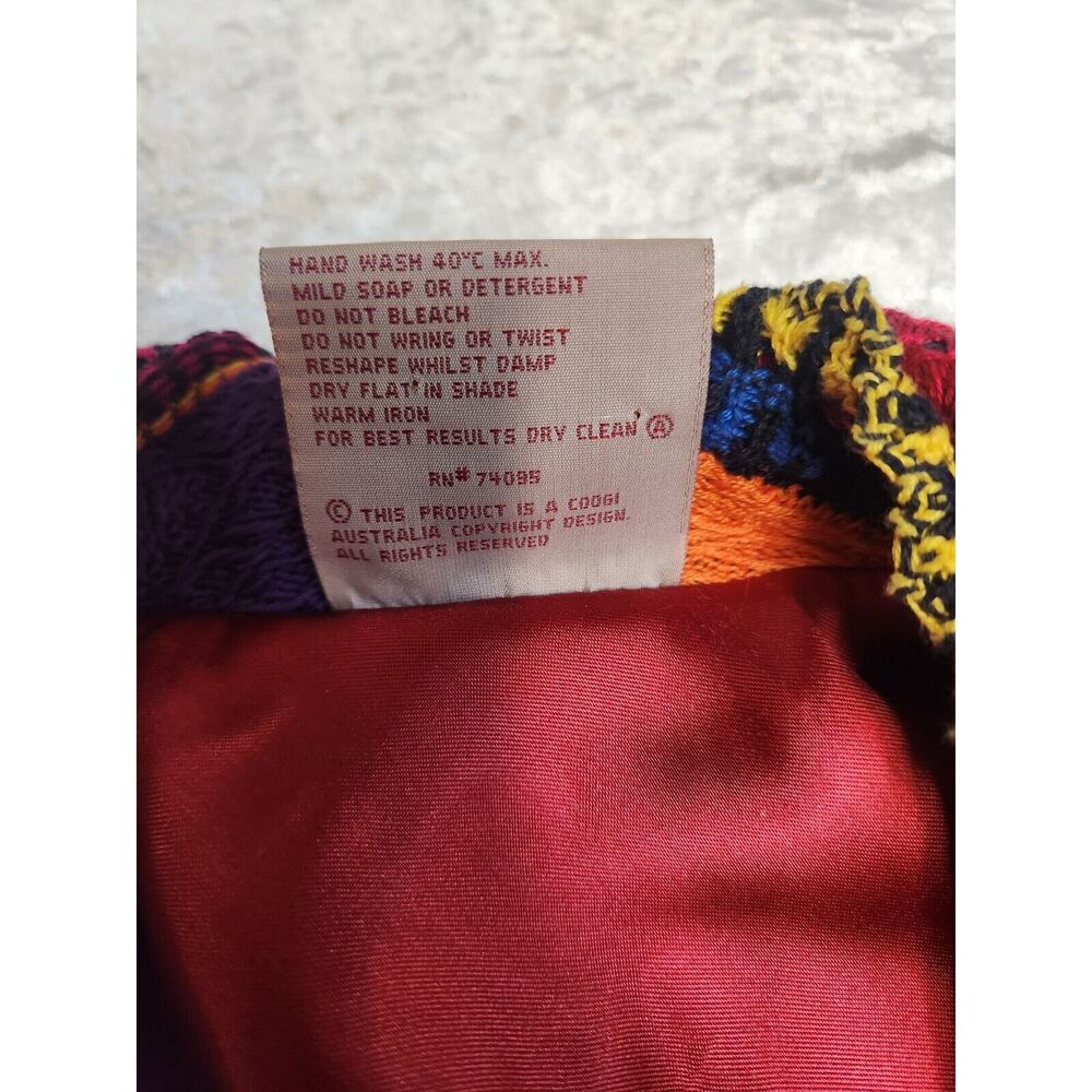 Vintage Cuggi "Coogi" Womens Multicolor Cotton Knit Australia Cardigan-Size SS - Picture 6 of 16